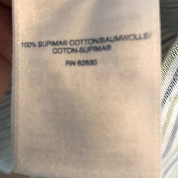 lands' End Men's LS Button Down Striped Sports Shirt Size 16 X 32 - Picture 9 of 9